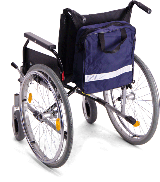 SAMDEW Rollstuhl Rucksack, Rollstuhltasche Hinten, Motorisierte